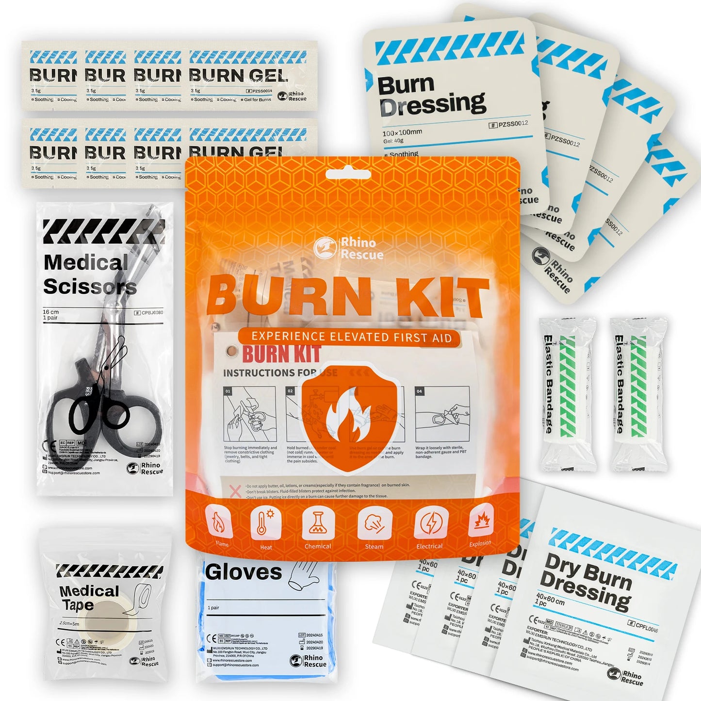 Burn care kit burn dressings gel packets cooling cream 1pcs - product image