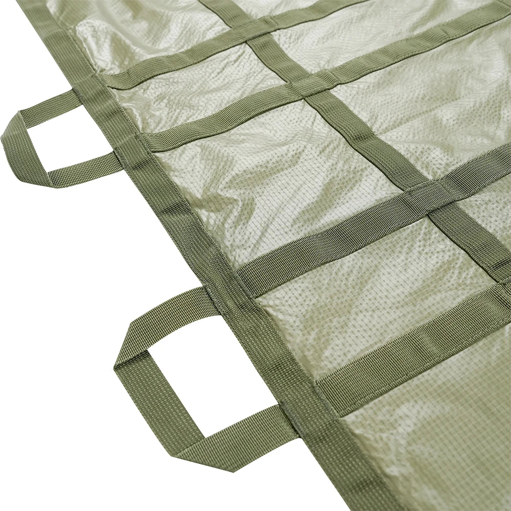 Disposable nylon 230t multi-use litter foldable stretcher 186x68cm 300kg load - product image