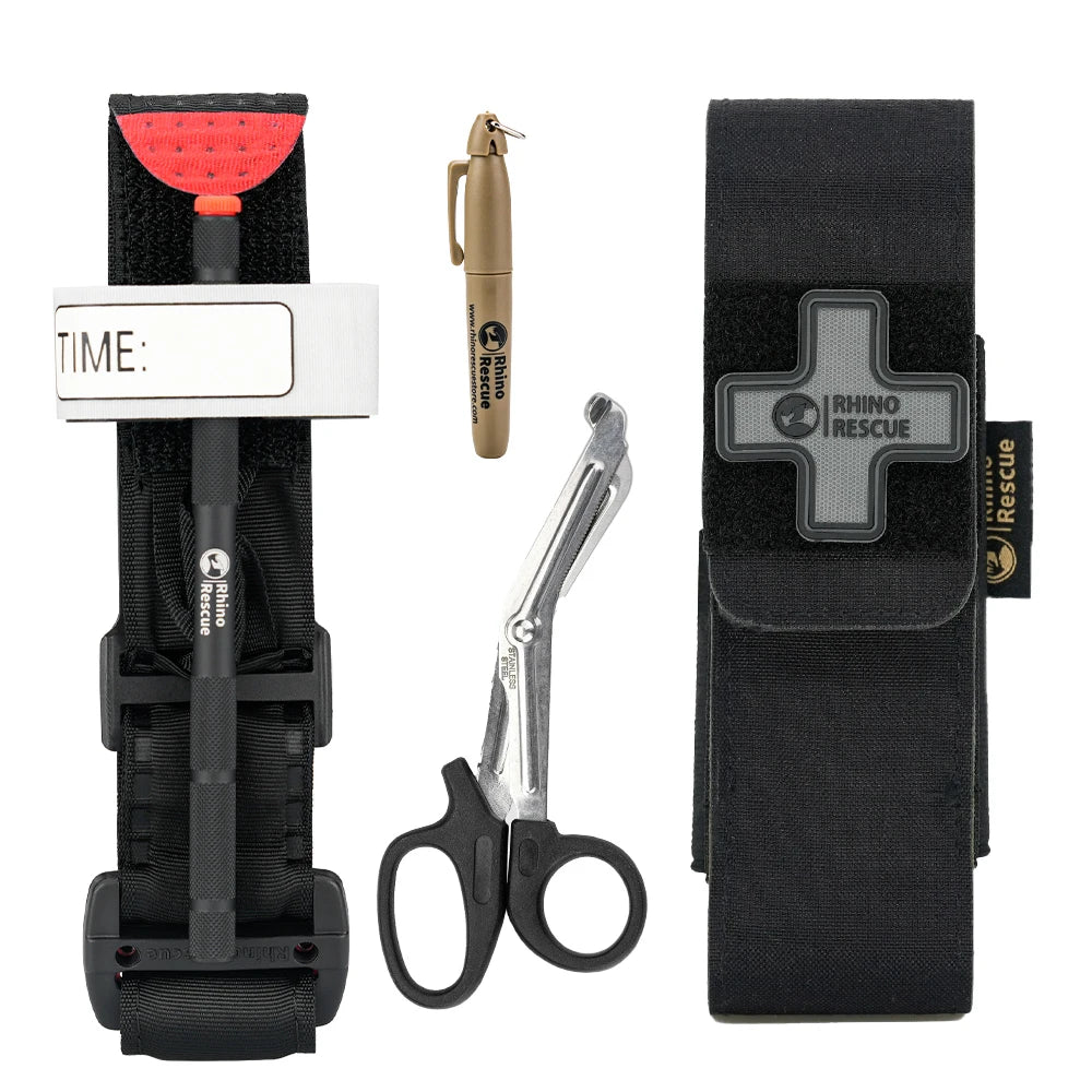 Molle tourniquet pouch trauma shears marker tactical first aid kit - product image