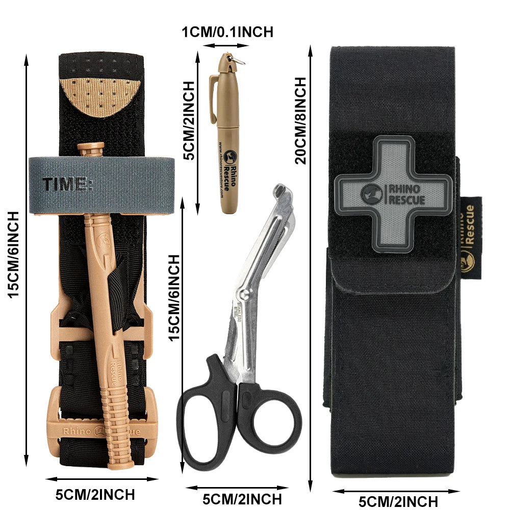 Molle tourniquet pouch trauma shears marker tactical first aid kit - product image