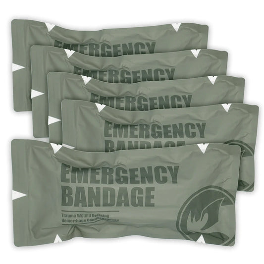 4/6 inch israeli style emergency bandage trauma wound dressing 2/5 count - product image