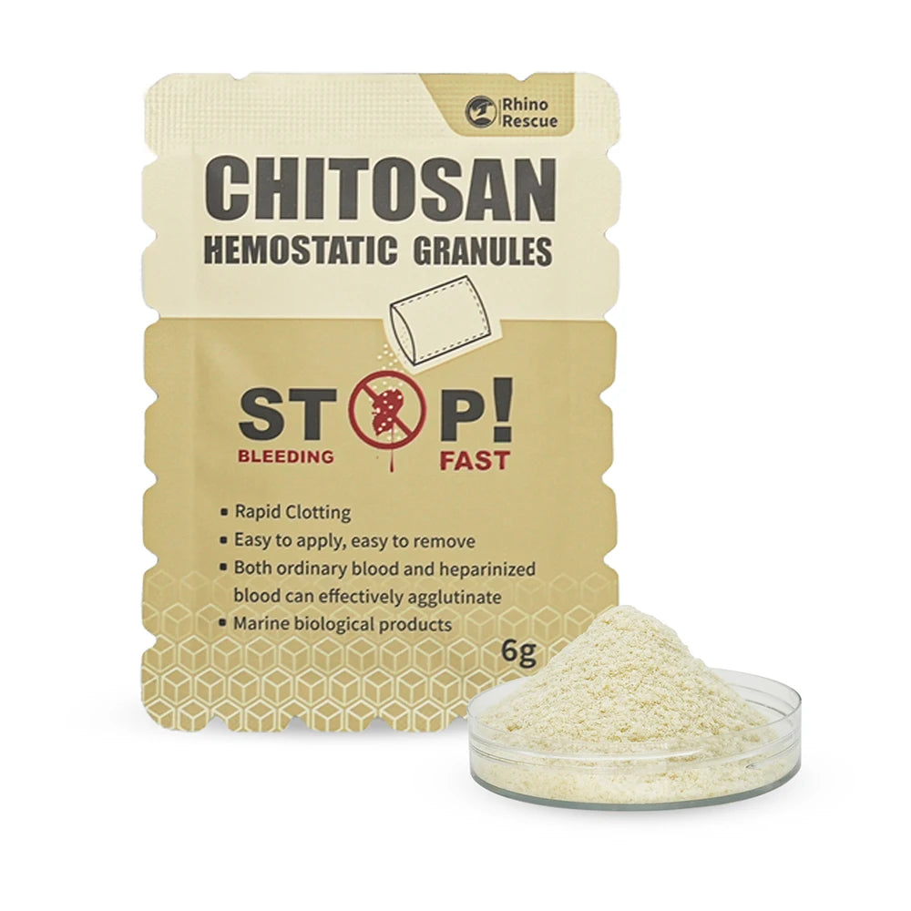 6g chitosan hemostatic granules fast clotting no-residue portable wound care - product image
