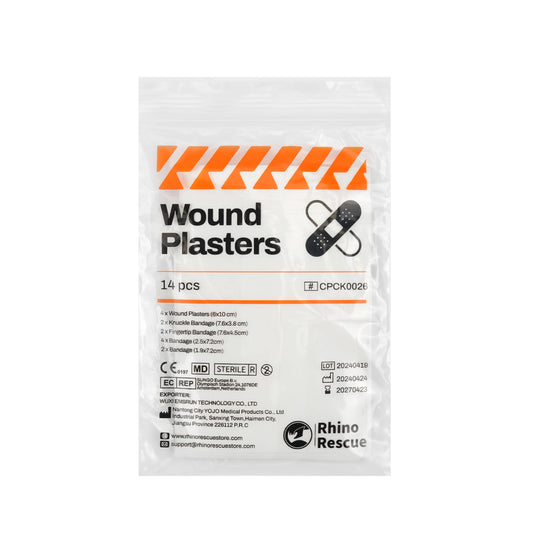 Adhesive bandage assortment multi-size shapes 14pcs flexible sticking plaster - product image