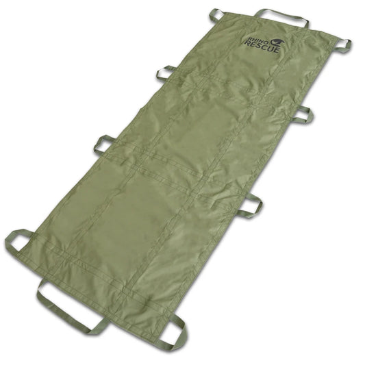 Disposable nylon 230t multi-use litter foldable stretcher 186x68cm 300kg load - product image