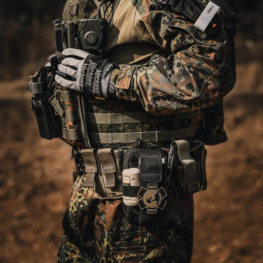 Edc first aid kit tactical pouch nylon tourniquets bandage survival black - product image