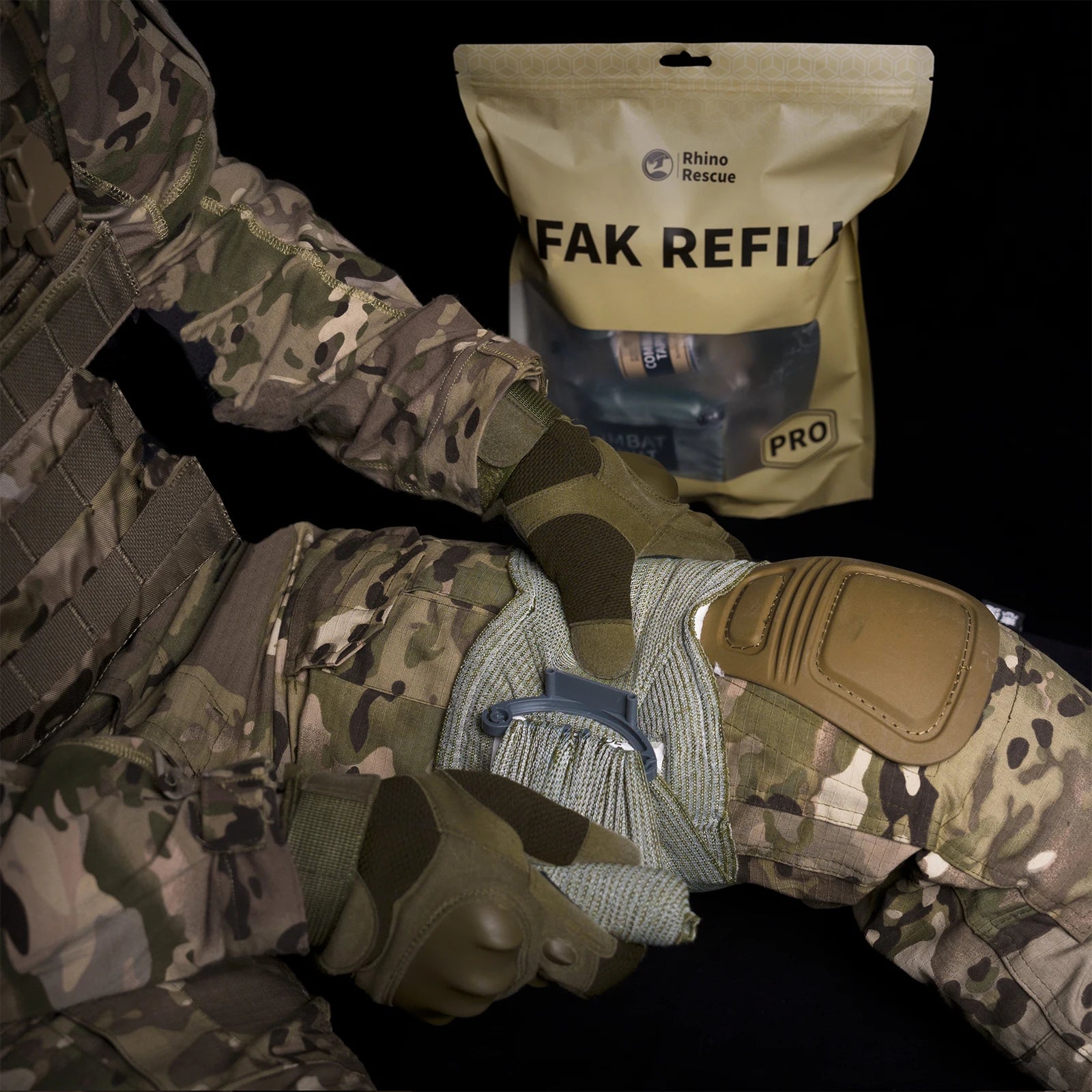 Emergency trauma kit combat tactical ifak 7/10pcs first aid supplies - product image