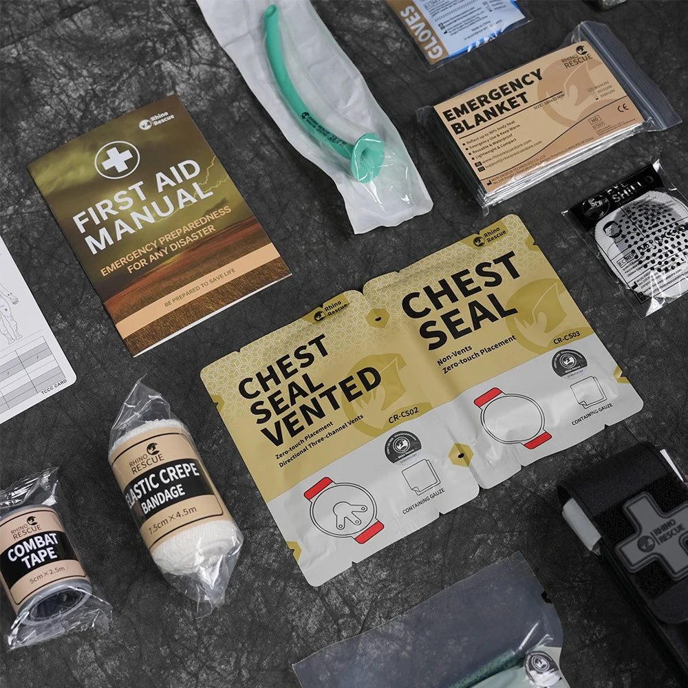 Emergency trauma kit combat tactical ifak 7/10pcs first aid supplies - product image