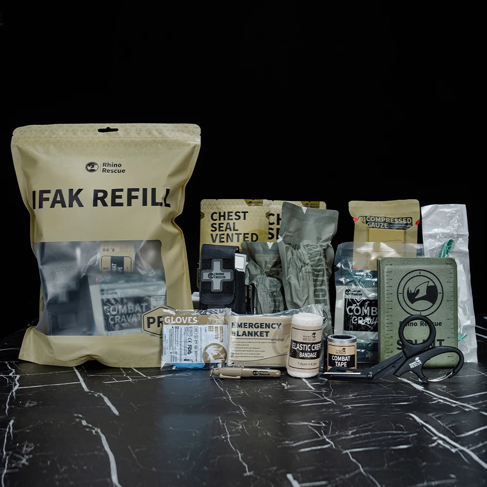 Ifak refill supplies trauma kit combat survival medical kit tactical 10/17pcs - product image