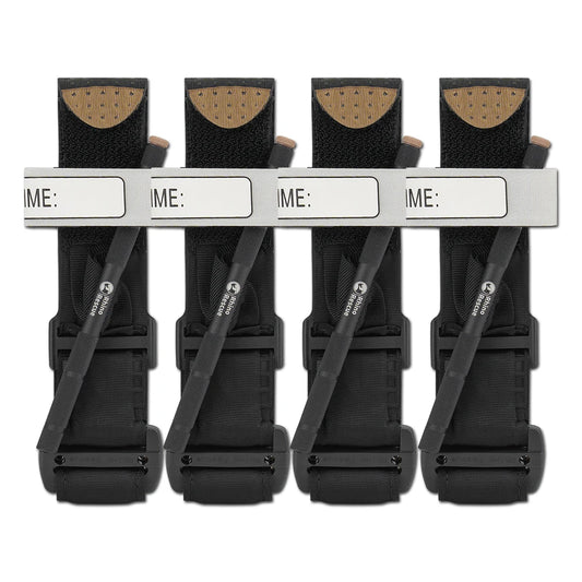 Metal tourniquet 4x95cm aluminum windlass black tactical medical emergency strap - product image