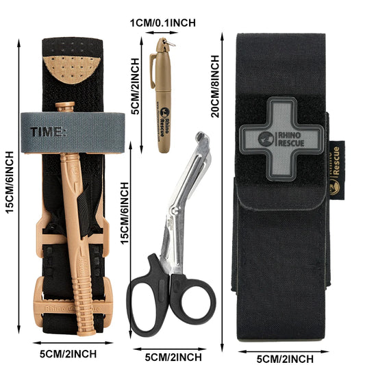 Molle tourniquet pouch trauma shears marker tactical first aid kit - product image