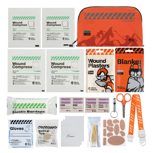Outdoor travel waterproof lightweight portable first aid kit with bandage - product image