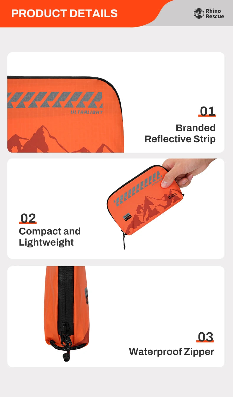 Outdoor travel waterproof lightweight portable first aid kit with bandage - product image
