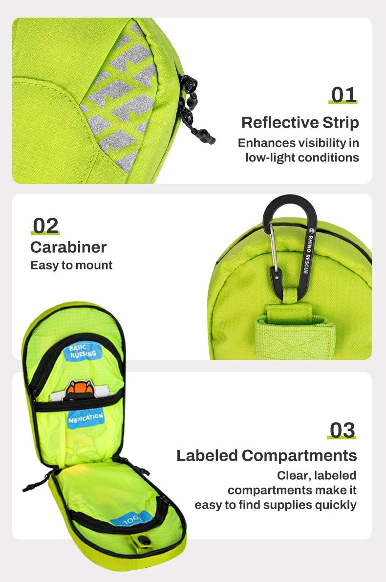 Outdoor travel waterproof lightweight portable first aid kit with bandage - product image