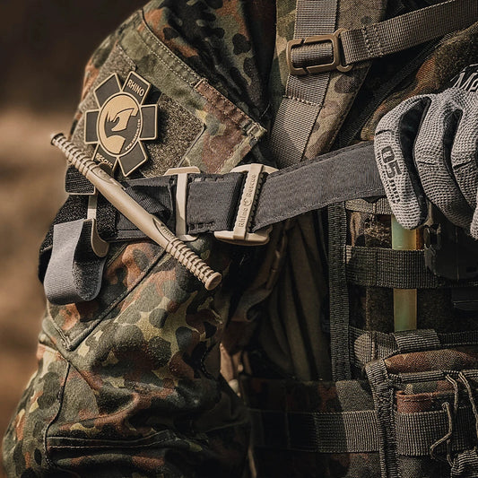 Rapid hemostatic control tactical tourniquet single-handed 3.8x95cm black/khaki - product image
