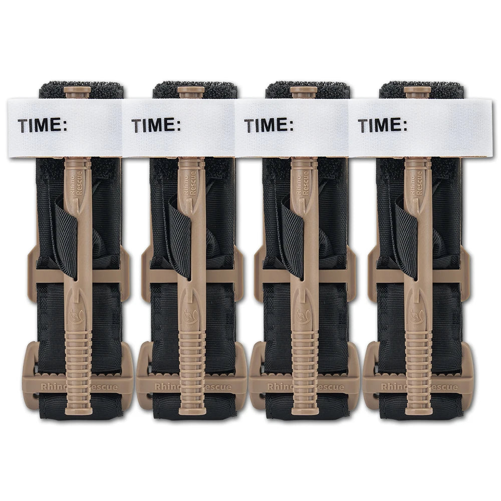 Rapid hemostatic control tactical tourniquet single-handed 3.8x95cm black/khaki - product image