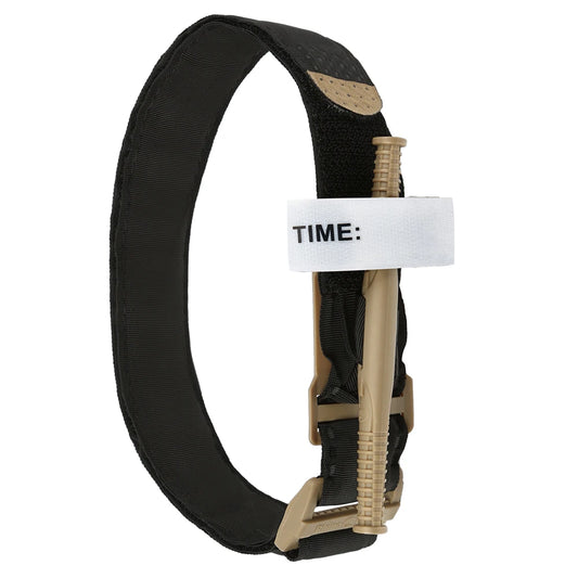 Rapid hemostatic control tactical tourniquet single-handed 3.8x95cm black/khaki - product image