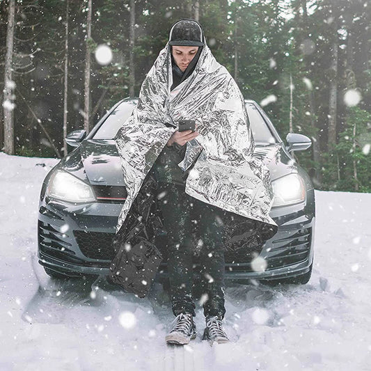Reflective thermal emergency survival blanket waterproof lightweight 1.6x2.1m - product image