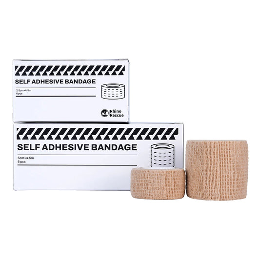 Self adhesive elastic bandage wrap stretch self stick 6 pack 2.5/5cm x 4.5m - product image