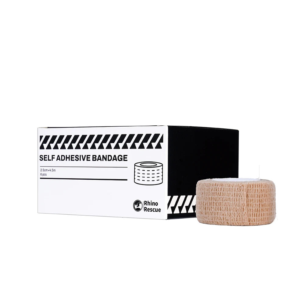 Self adhesive elastic bandage wrap stretch self stick 6 pack 2.5/5cm x 4.5m - product image