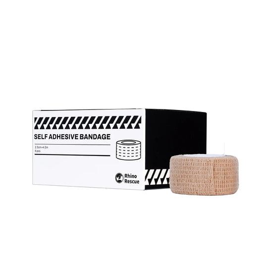 Self adhesive elastic bandage wrap stretch self stick 6 pack 2.5/5cm x 4.5m - product image