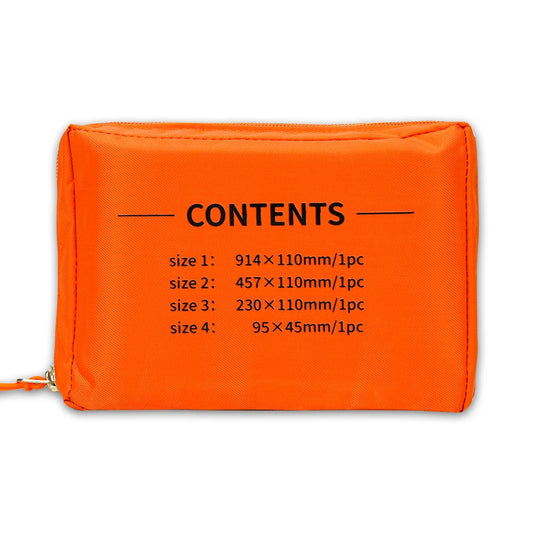 Splint kit reusable aluminum alloy eva pad 4 sizes hand leg arm finger orange - product image