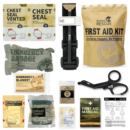 Trauma kit combat survival medical tactical emergency first aid 4/7/10/17pcs - product image