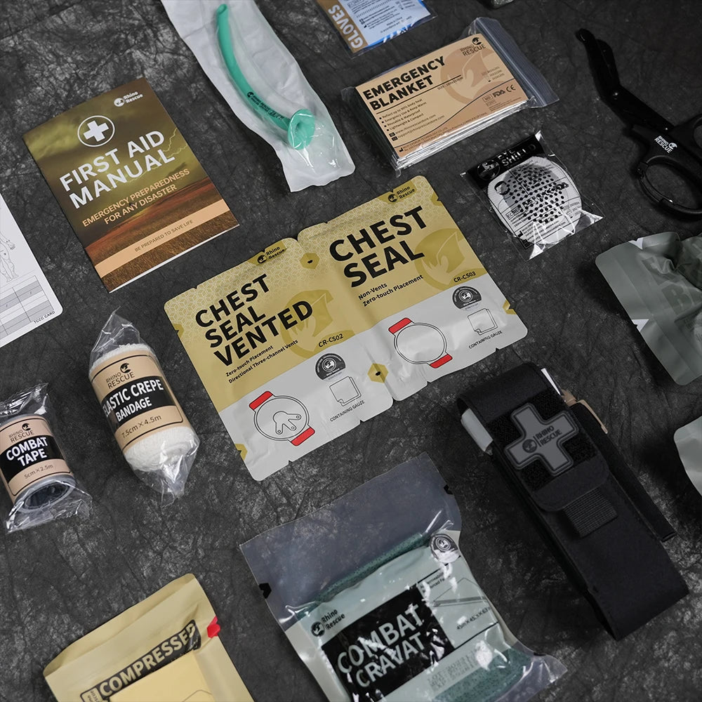 Trauma kit combat survival medical tactical emergency first aid 4/7/10/17pcs - product image