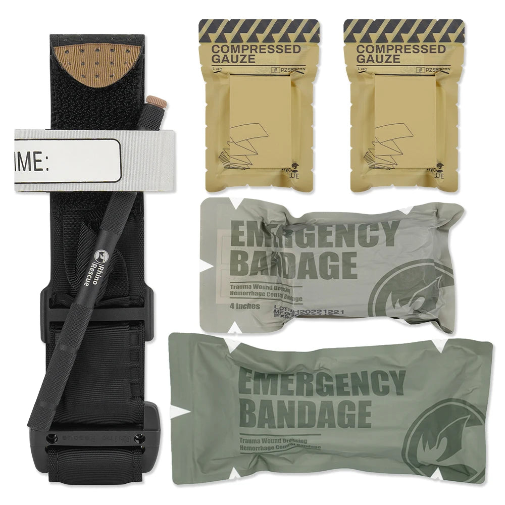 Trauma kit combat survival medical tactical emergency first aid 4/7/10/17pcs - product image