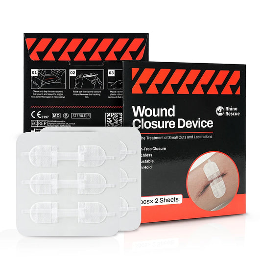 Zip stitch 6pcs wound closure strips adjustable adhesive laceration device ivory - product image