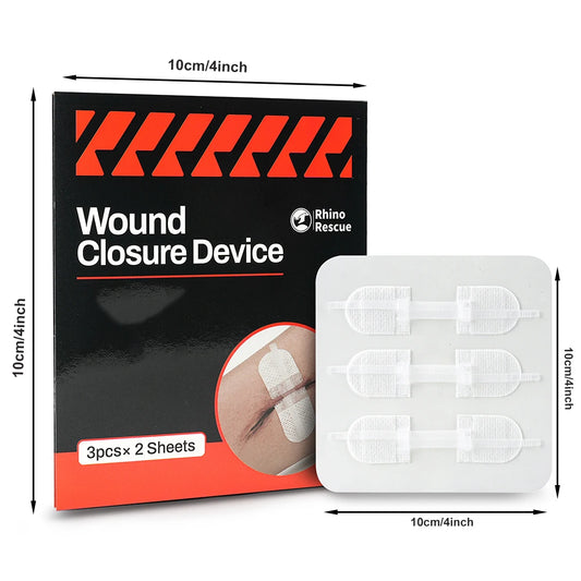 Zip stitch 6pcs wound closure strips adjustable adhesive laceration device ivory - product image
