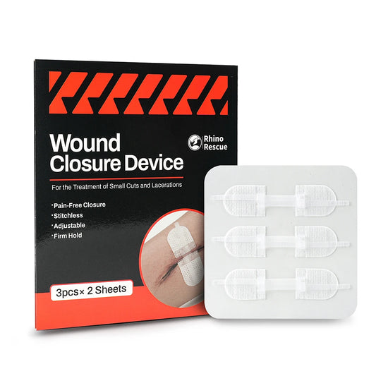 Zip stitch 6pcs wound closure strips adjustable adhesive laceration device ivory - product image
